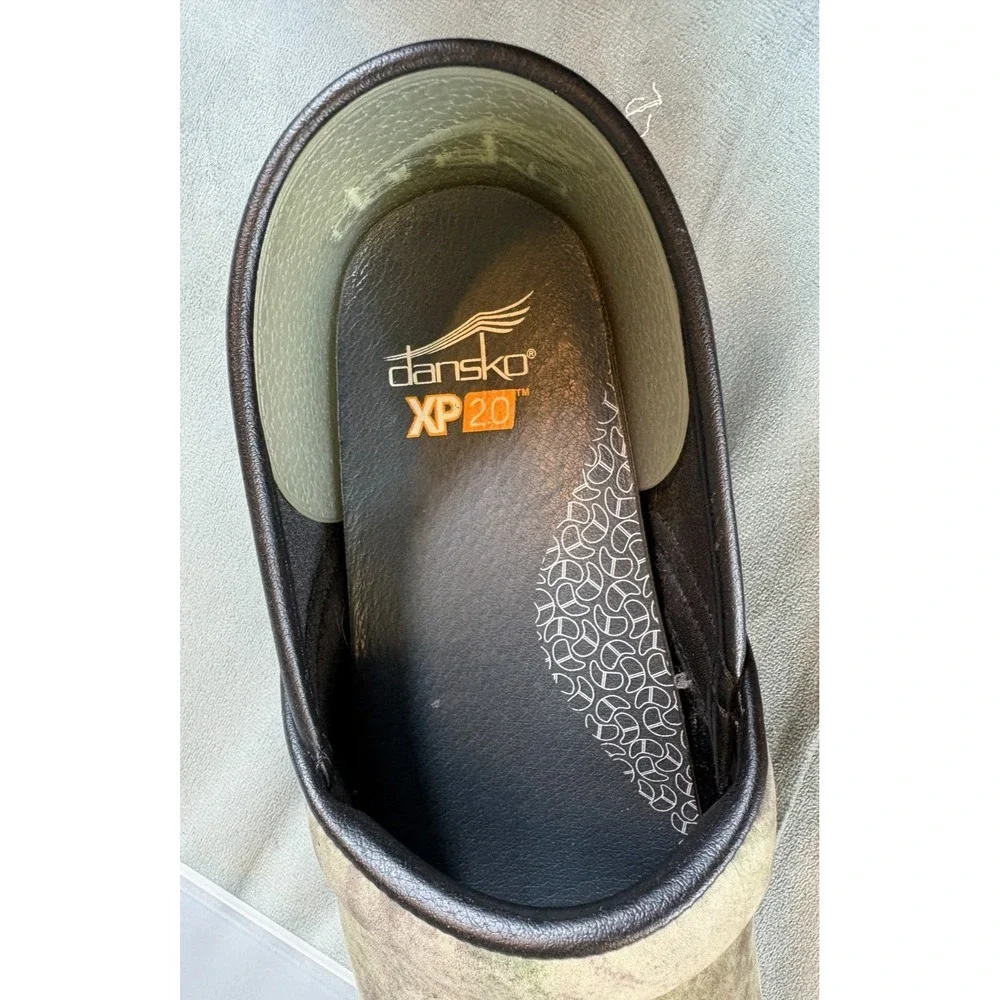 Dansko  XP 20 Professional Camo Clogs Women Suede Slip On Shoes Nurse  Sz 9 / 40 - Picture 7 of 16